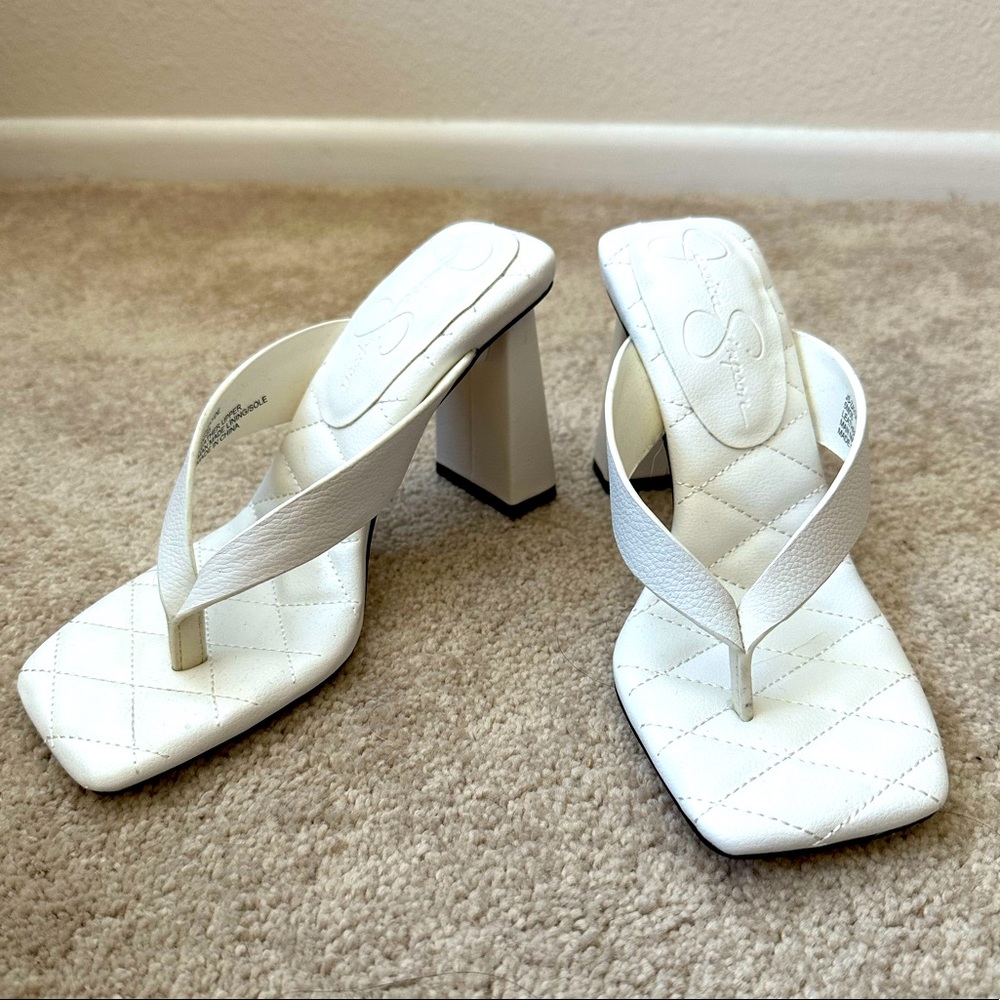 White Heeled Sandals by Jessica Simpson